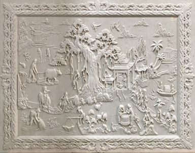 tranh phù điêu đá 